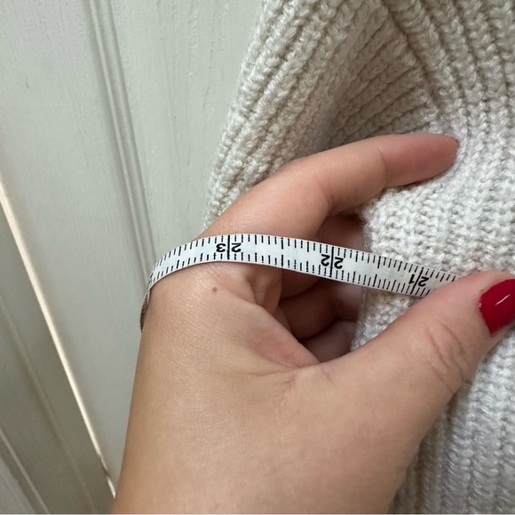 Quince Australian merino wool Half-Zip Ribbed Pullover Sweater Cream m medium - Picture 6 of 7